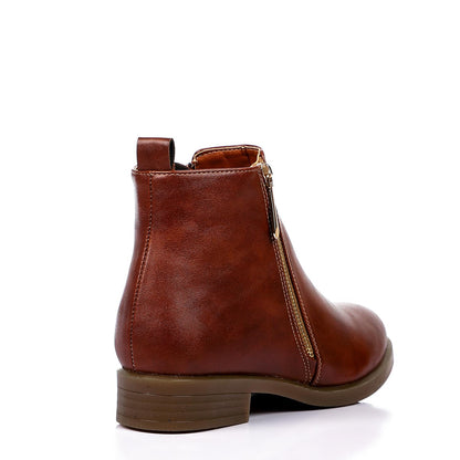 Havana Side Zipper Ankle Boot