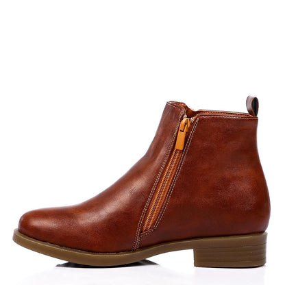 Havana Side Zipper Ankle Boot