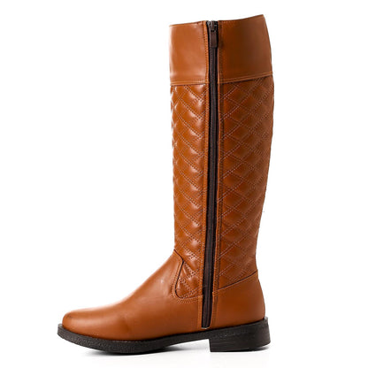 Havana Full Zipper Knee High Boot