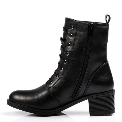 Black Heeled Half Boot