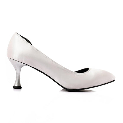 Open Side Satin High Heels