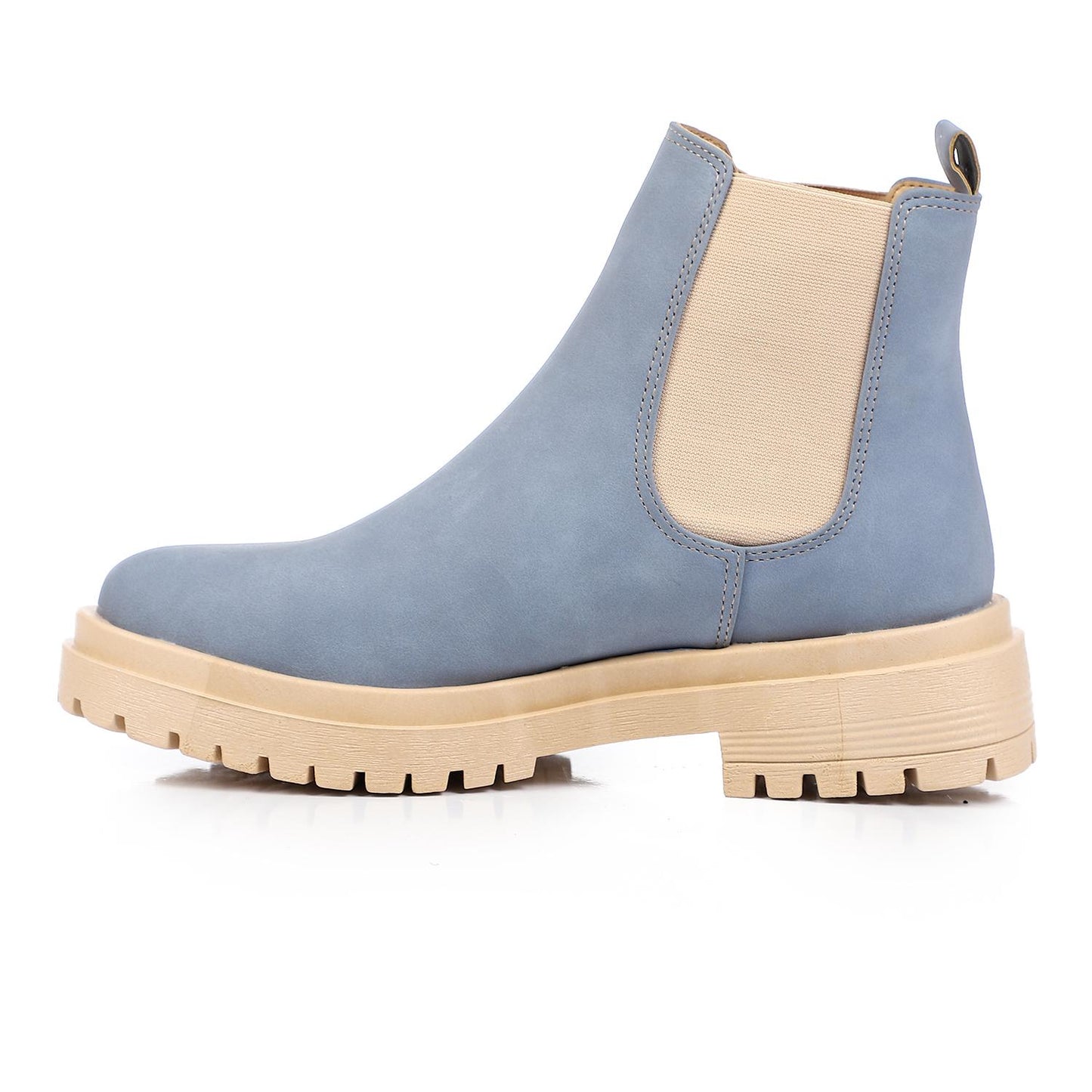 Chunky Heel Pull-on Half Boot