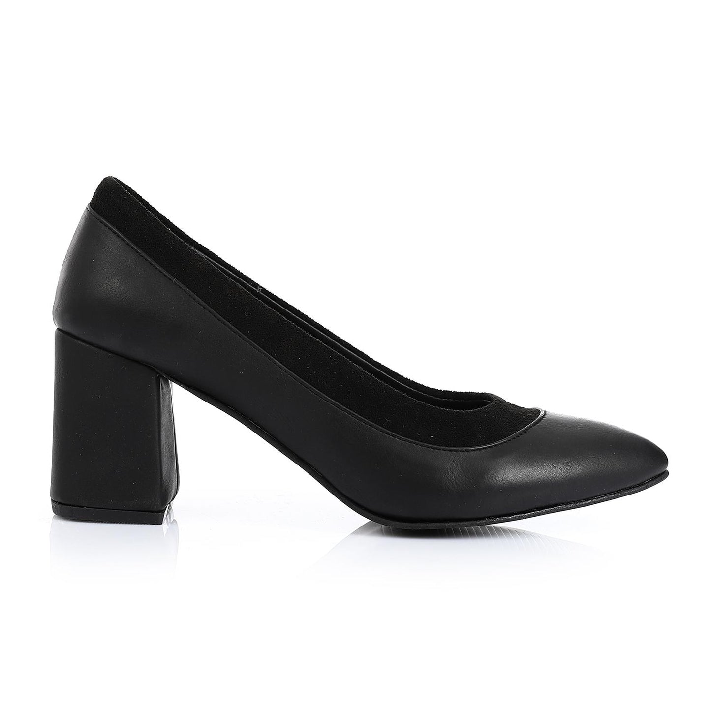 Black Simple Slip-on Pumps