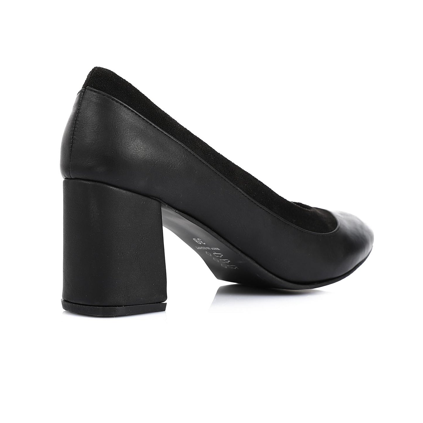 Black Simple Slip-on Pumps