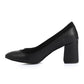 Black Simple Slip-on Pumps