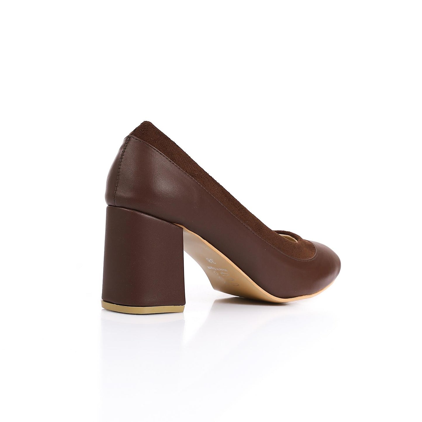 Brown Simple Slip-on Pumps