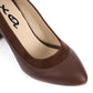 Brown Simple Slip-on Pumps