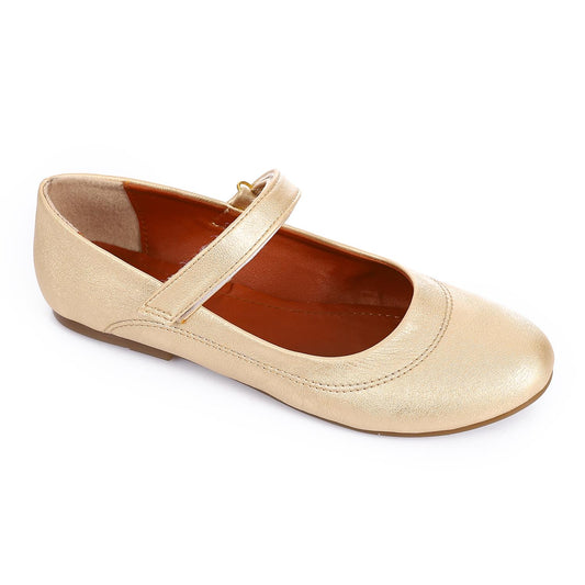 راقصة باليه ذهبية بفيلكرو أمامية للفتيات المراهقات