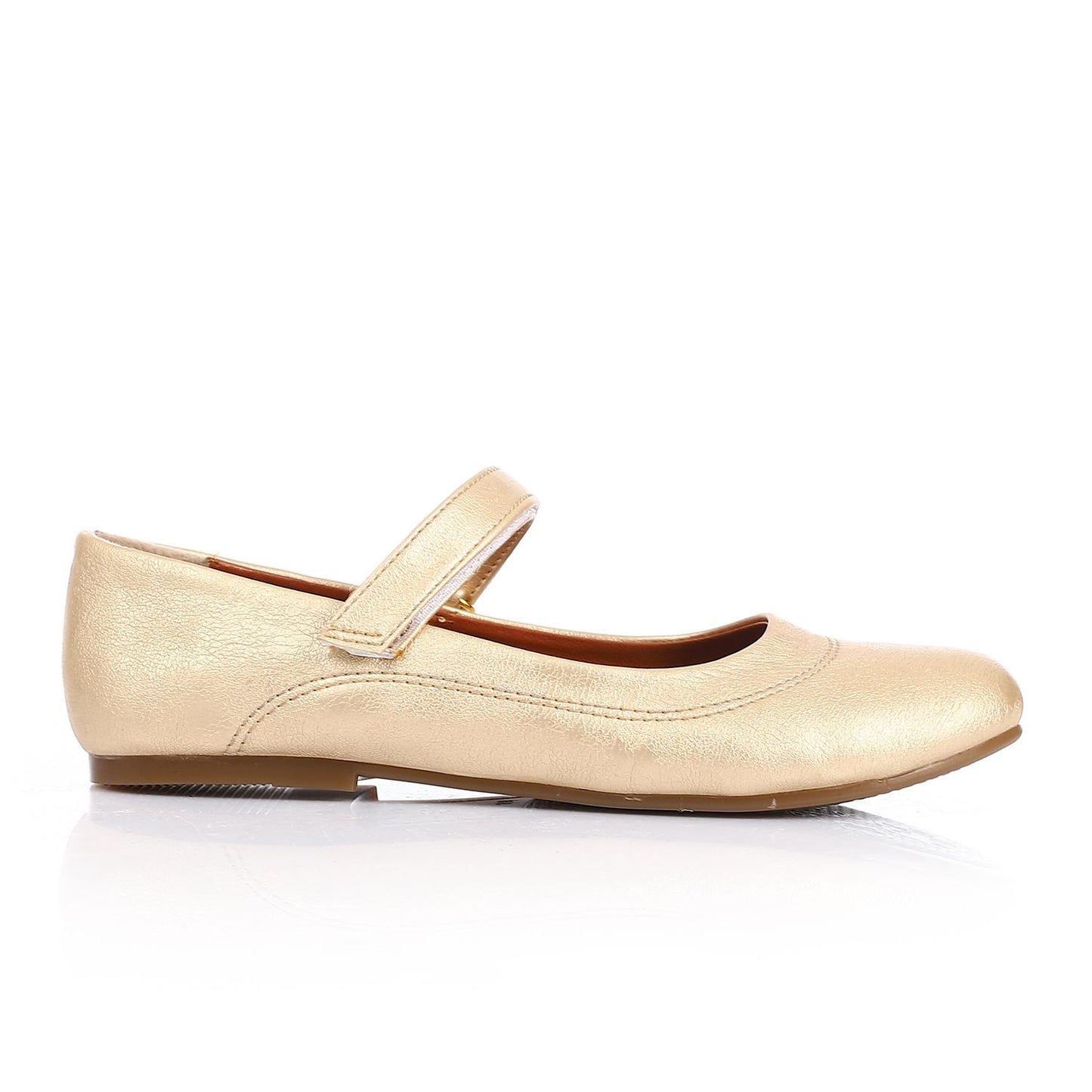 راقصة باليه ذهبية بفيلكرو أمامي للبنات