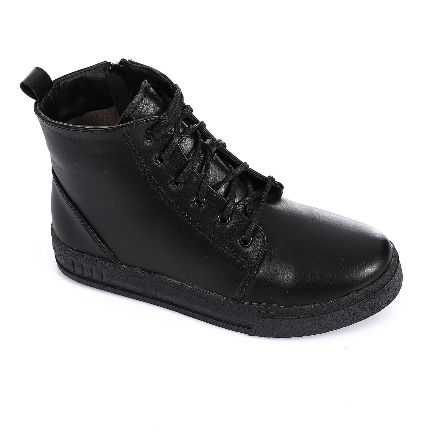 Black Flat Ankle Boot for Teen Girls