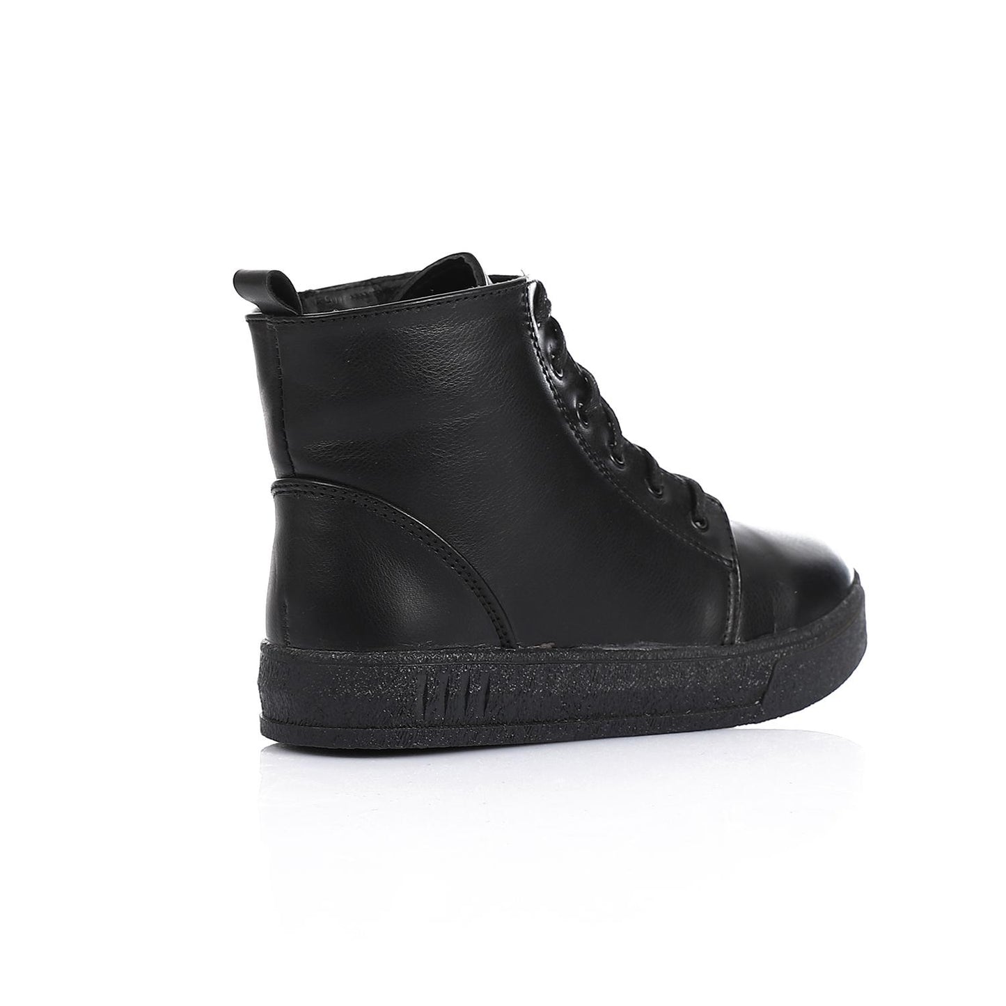 Black Flat Ankle Boot for Teen Girls