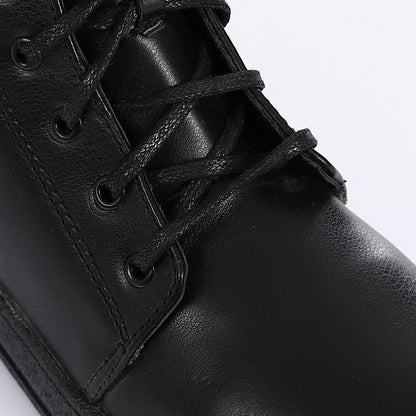 Black Flat Ankle Boot for Teen Girls