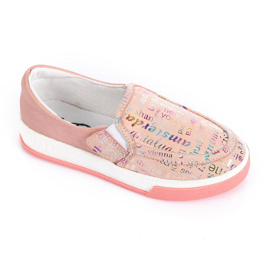 Pink Casual Slip-on Shoes for Teen Girls