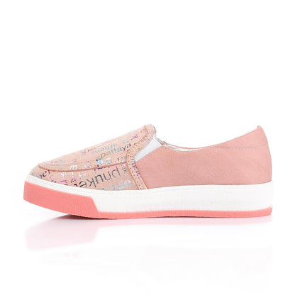 Pink Casual Slip-on Shoes for Teen Girls
