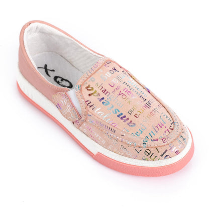 Pink Casual Slip-on Shoes for Teen Girls