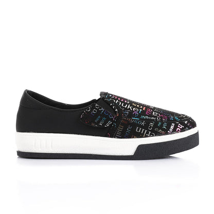 Black Casual Slip-on Shoes for Girls