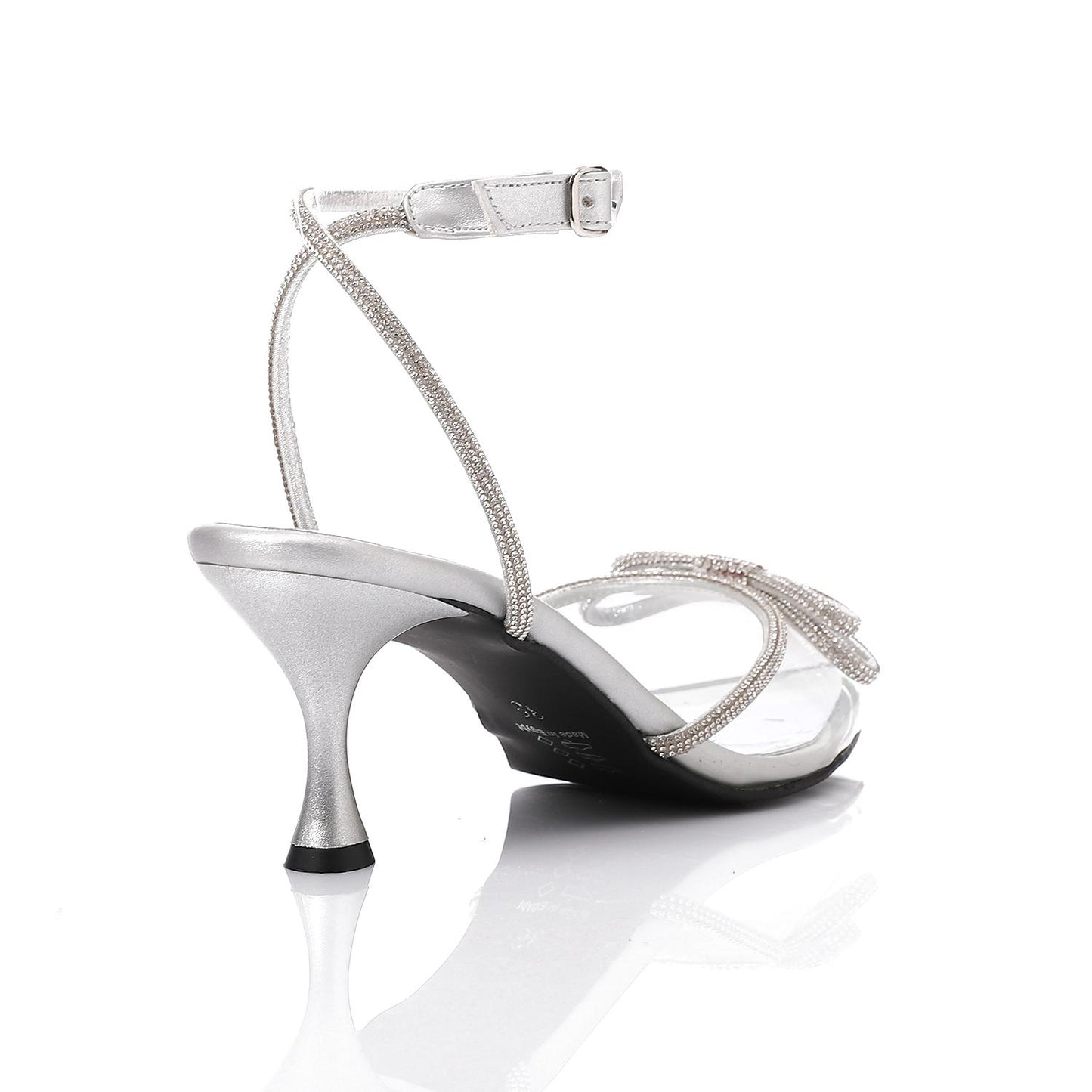 Silver Soiree Transparent High Heels