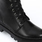 Black Front Lace-up Half Boot