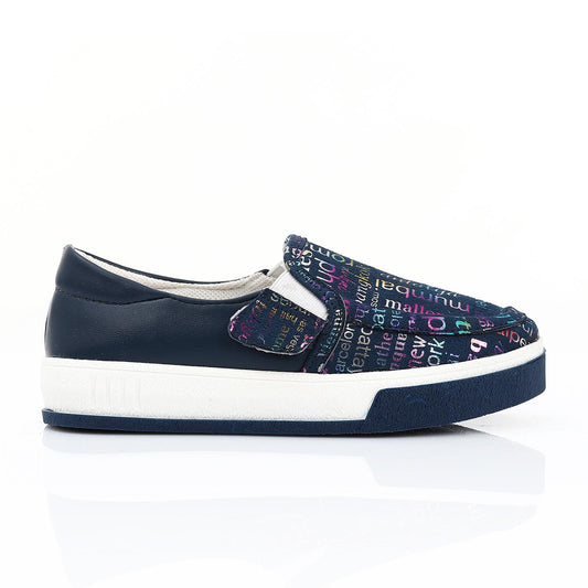 Navy Casual Slip-on Shoes for Teen Girls