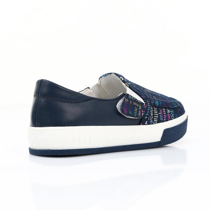 Navy Casual Slip-on Shoes for Girls