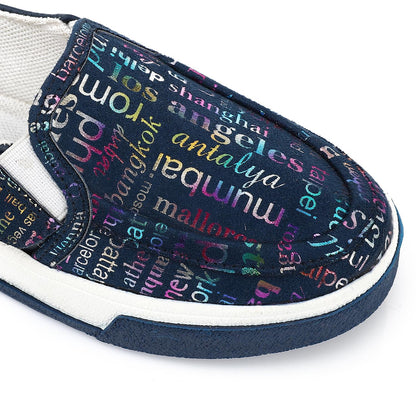 Navy Casual Slip-on Shoes for Girls