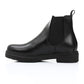 Black Leather Chelsea Ankle Boot