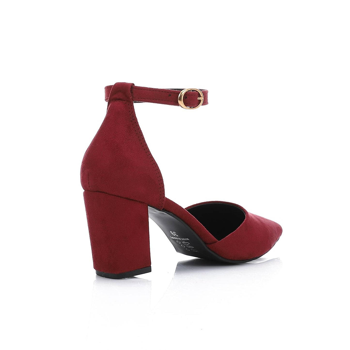 Ankle Buckle Suede High Heels