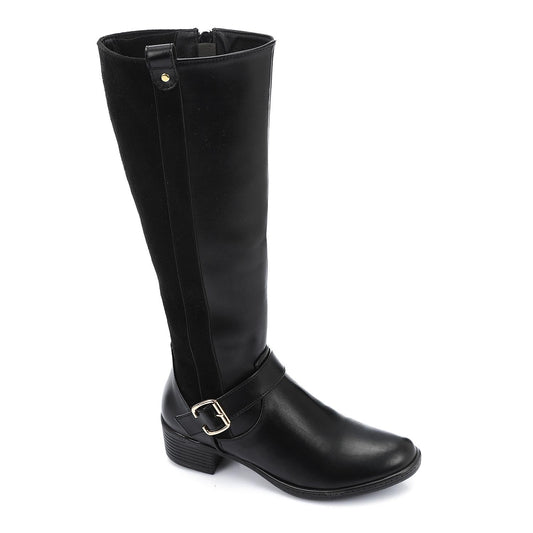 Half & Half Knee High Boot