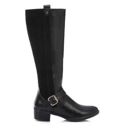 Half & Half Knee High Boot