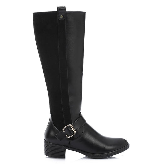 Half & Half Knee High Boot