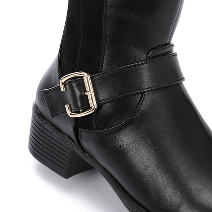 Half & Half Knee High Boot