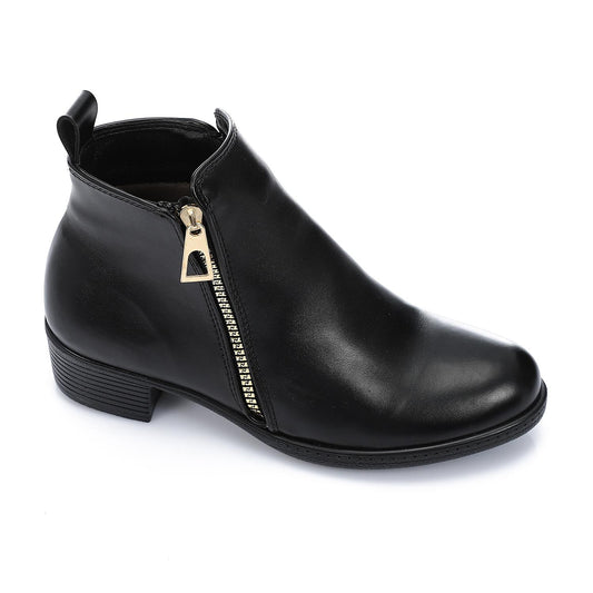 Stylish Side Zipper Ankle Boot