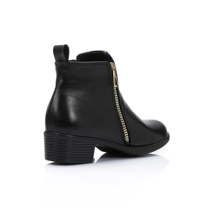Stylish Side Zipper Ankle Boot