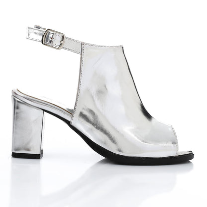 Solid Ankle Buckle Sandal
