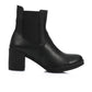 Textured Leather Heeled Ankle Boot