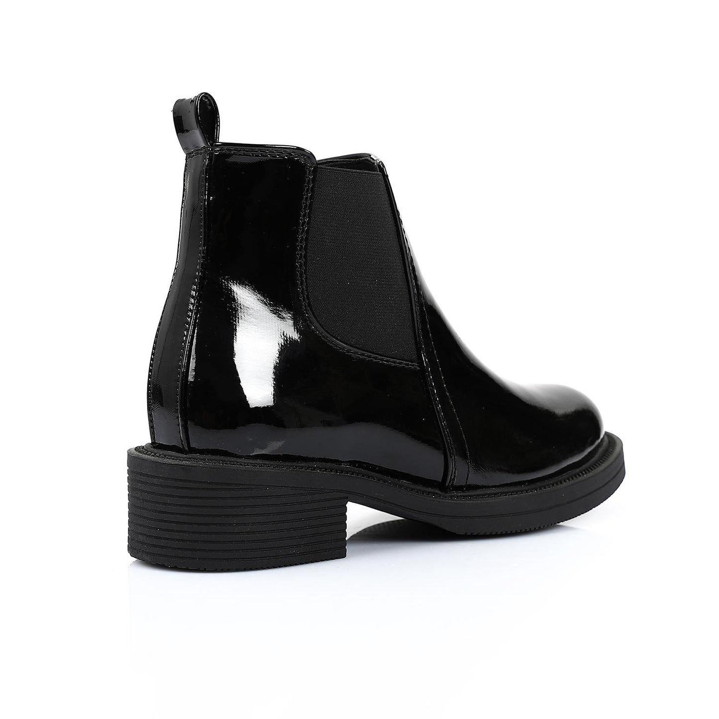 Black Verneh Ankle Boot with Side Zipper