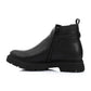 Black Side Decorative Buckle Ankle Boot