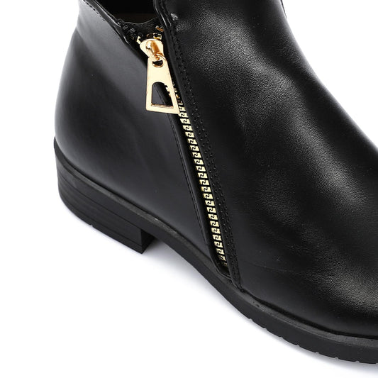 Black Fashionable Ankle Boot