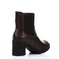 Textured Leather Heeled Ankle Boot