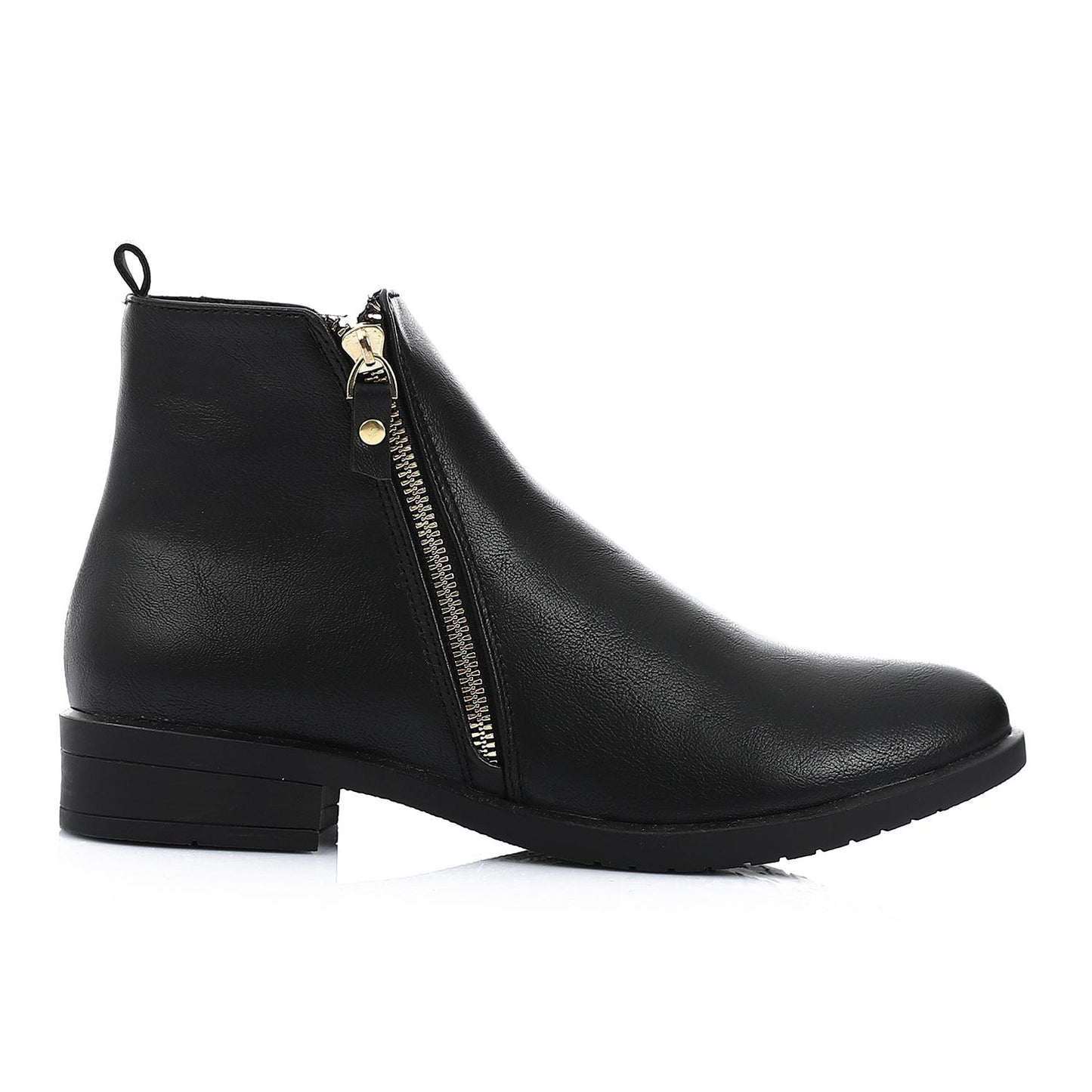 Two Side Zipper Ankle Boot