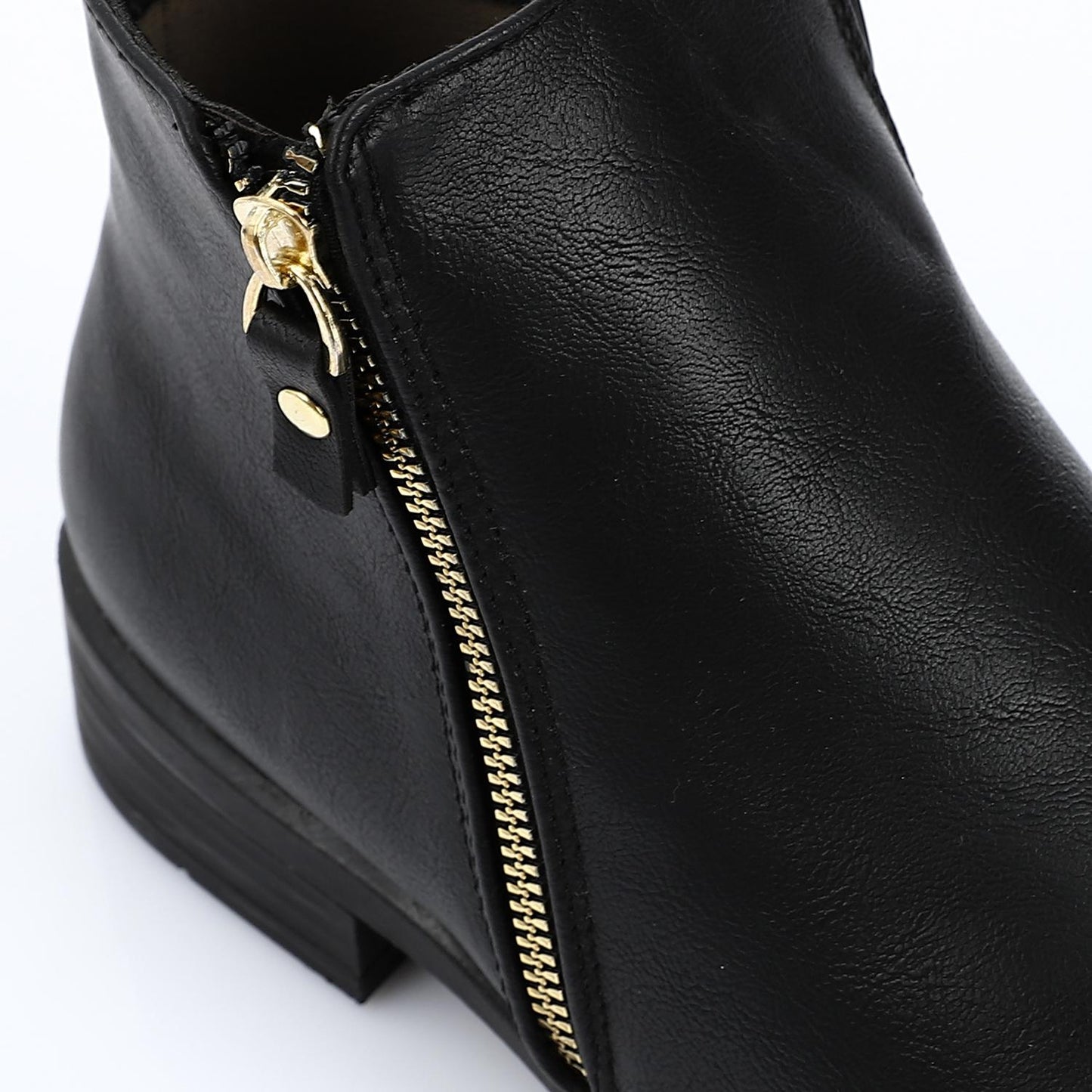 Two Side Zipper Ankle Boot