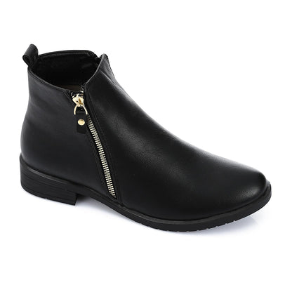 Two Side Zipper Ankle Boot