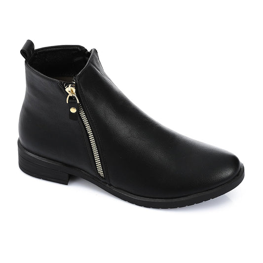 Two Side Zipper Ankle Boot