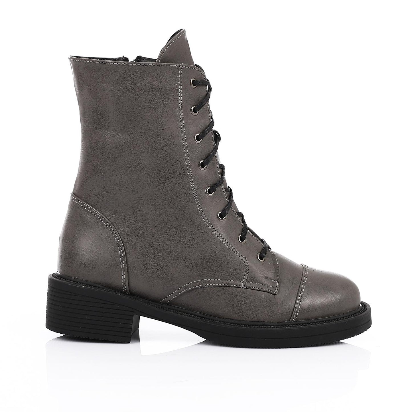 Trendy Half Boot with Side Zipper