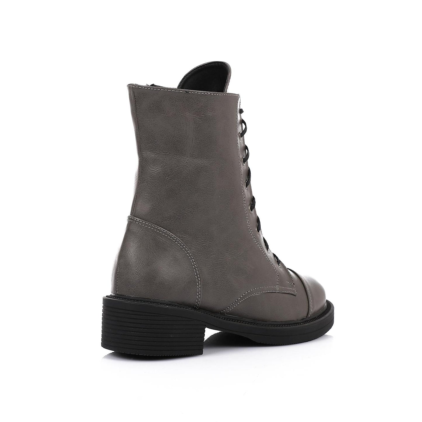 Trendy Half Boot with Side Zipper