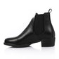 Black Side Elastic Plain Ankle Boot