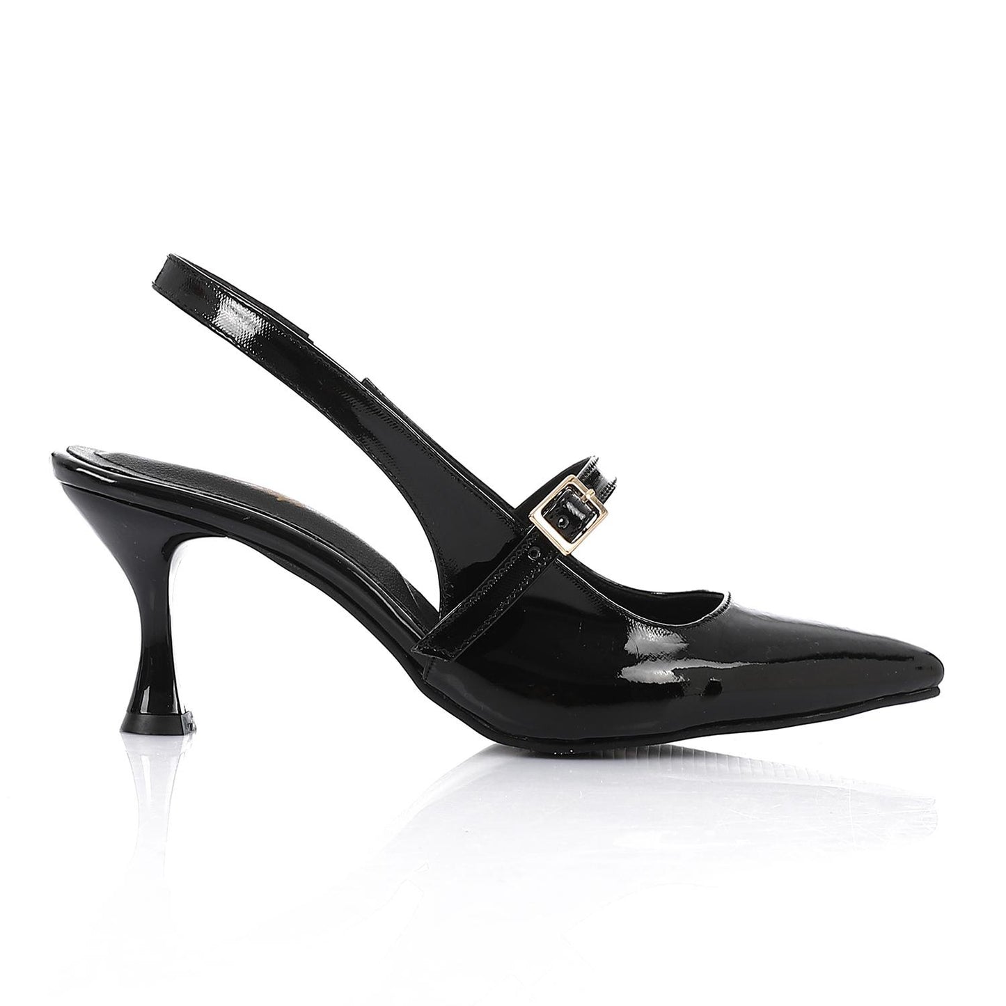 Pull-on Verneh Pump with Upper Buckle