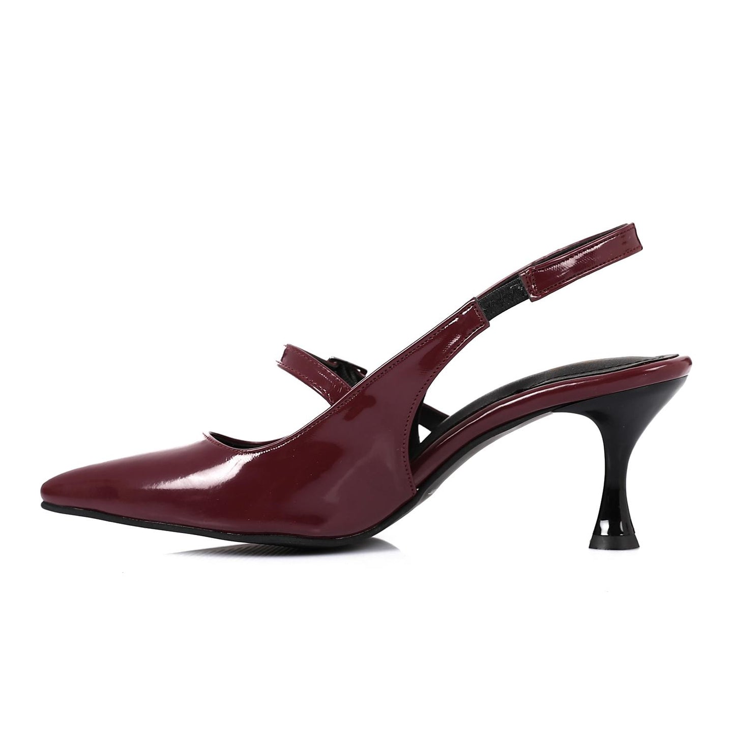 Pull-on Verneh Pump with Upper Buckle