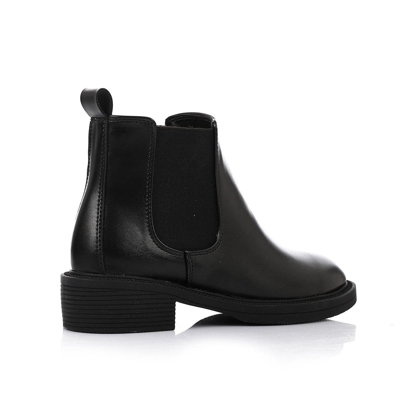 Black Leather Chelsea Boot