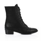 Black Casual Half Boot with Zipper